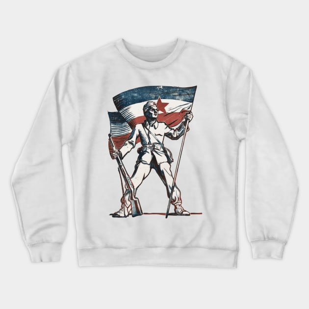 Smrt Fasizmu Sloboda Narodu Partizan Majica Crewneck Sweatshirt by StuffByMe